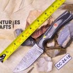 Rugged Precision: 8-Inch Damascus Steel Jungle Blade