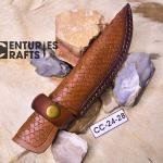 Hunting Ready: 6.5-Inch Damascus Steel skinning Knife