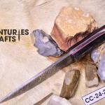 Rugged Precision: 10-Inch Damascus Steel Hunting Knife