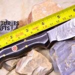 Precision Slicing: 12-Inch Damascus Steel Hunting Meat Knife