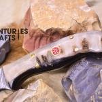 Hunting Ready: 6.5-Inch Damascus Steel skinning Knife