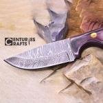 Rugged Precision: 8-Inch Damascus Steel Jungle Blade