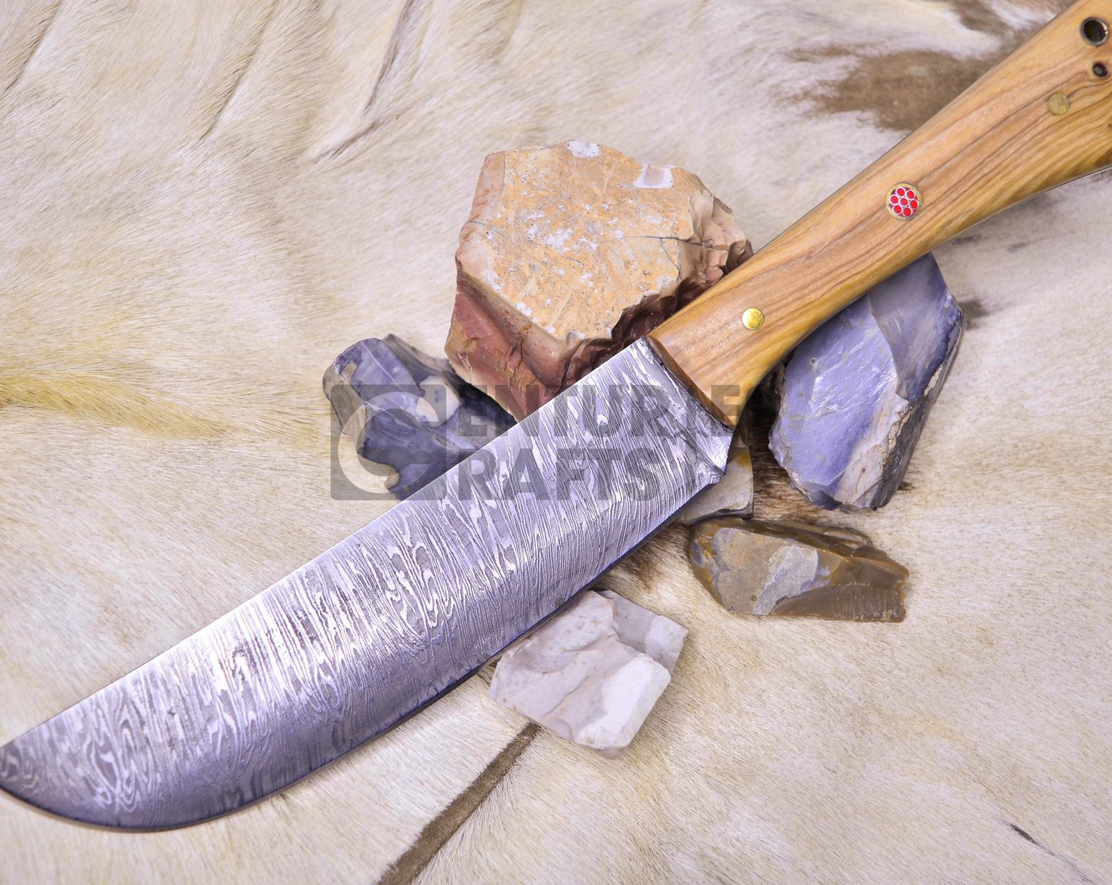 12-Inch Damascus Steel Chef, Hunting, Camping, Bush Craft, Survival and Kitchen.
